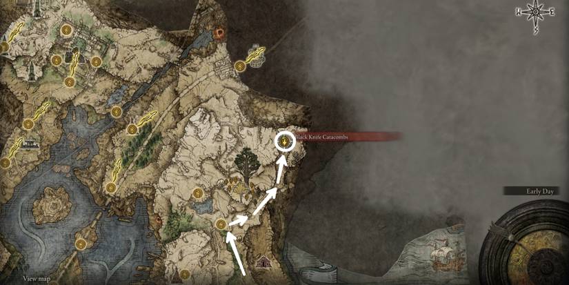 Black knife Catacombs Location In Elden Ring
