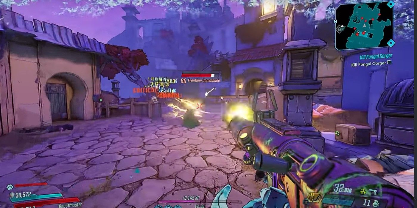 Borderlands 3 Light Show luminous flairs being shot at enemy 