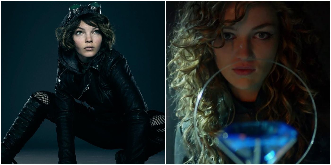 Camren Bicondova and Lili Simmons in Gotham