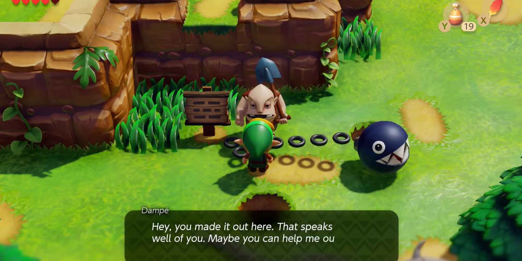 Chain Chomp in Link's Awakening