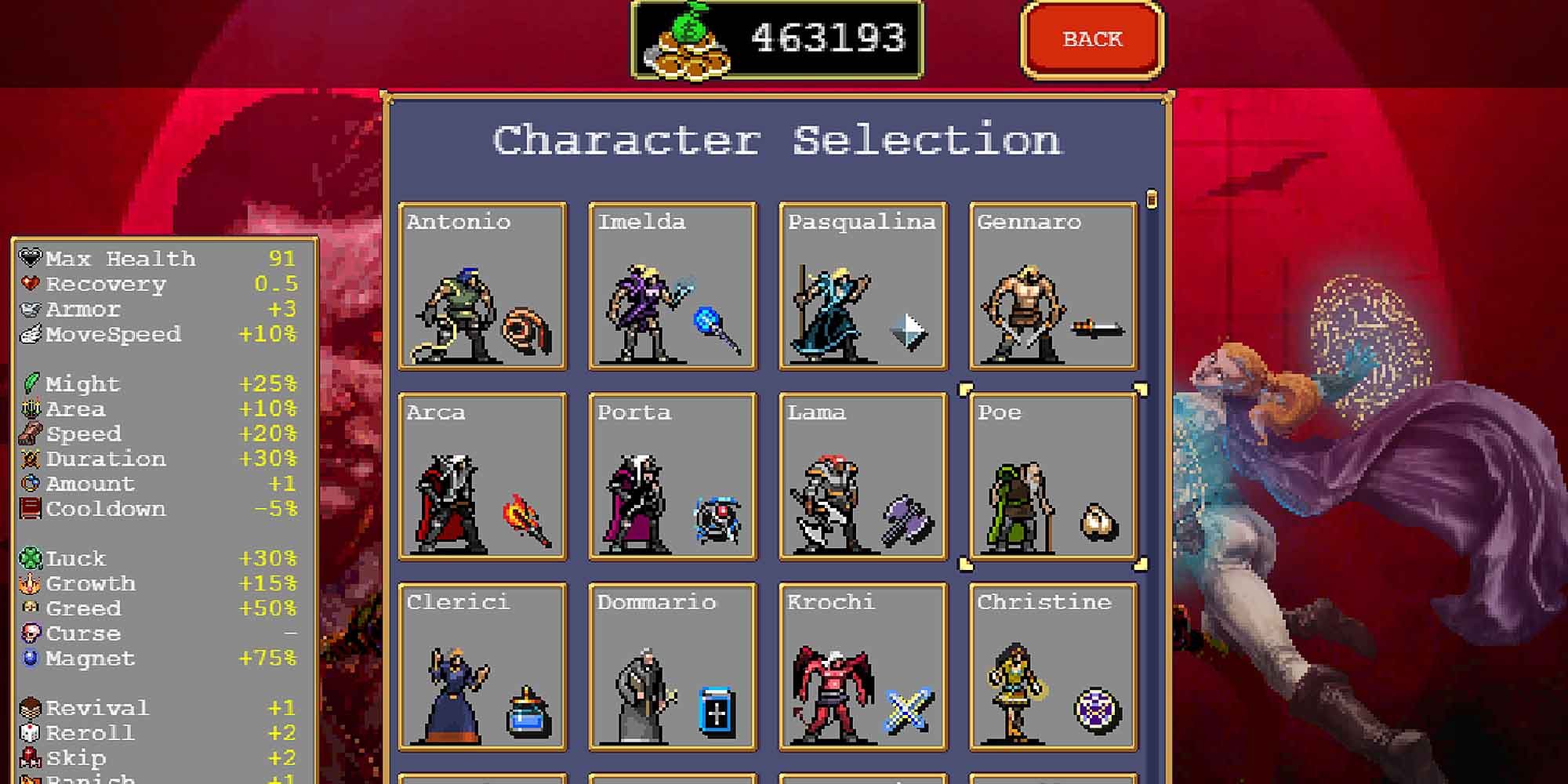 Vampire survivor стеклянный визард