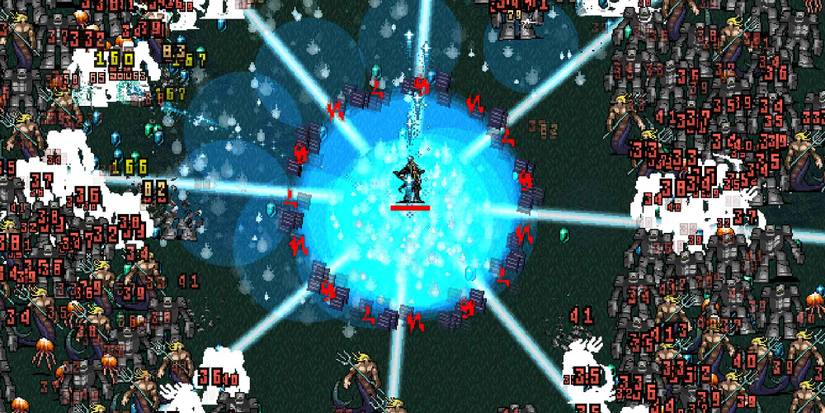 The Pugnala character in Green Acres in Vampire Survivors