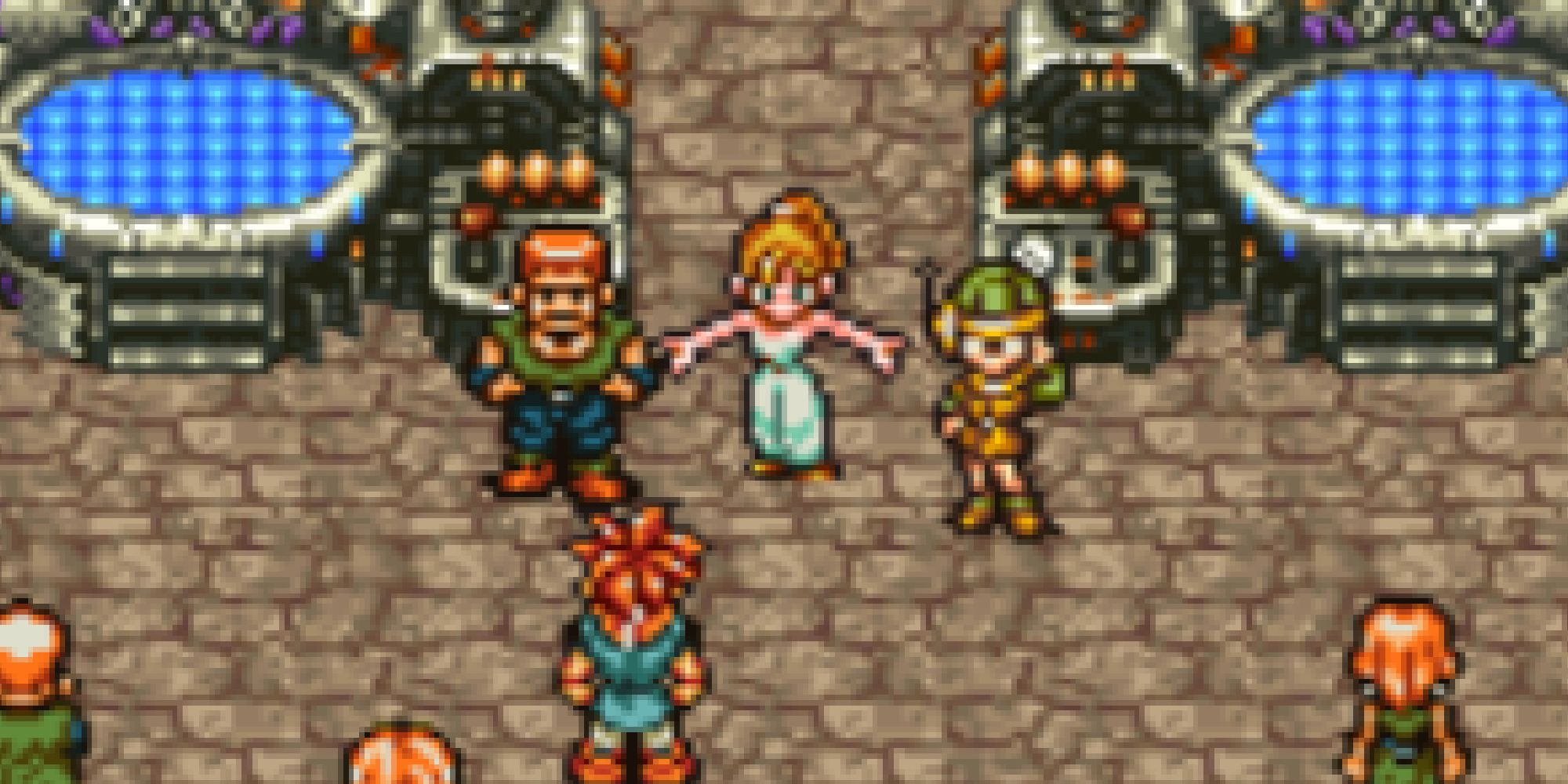 Marle volunteering as a test subject at the Millenium Festival in Chrono Trigger