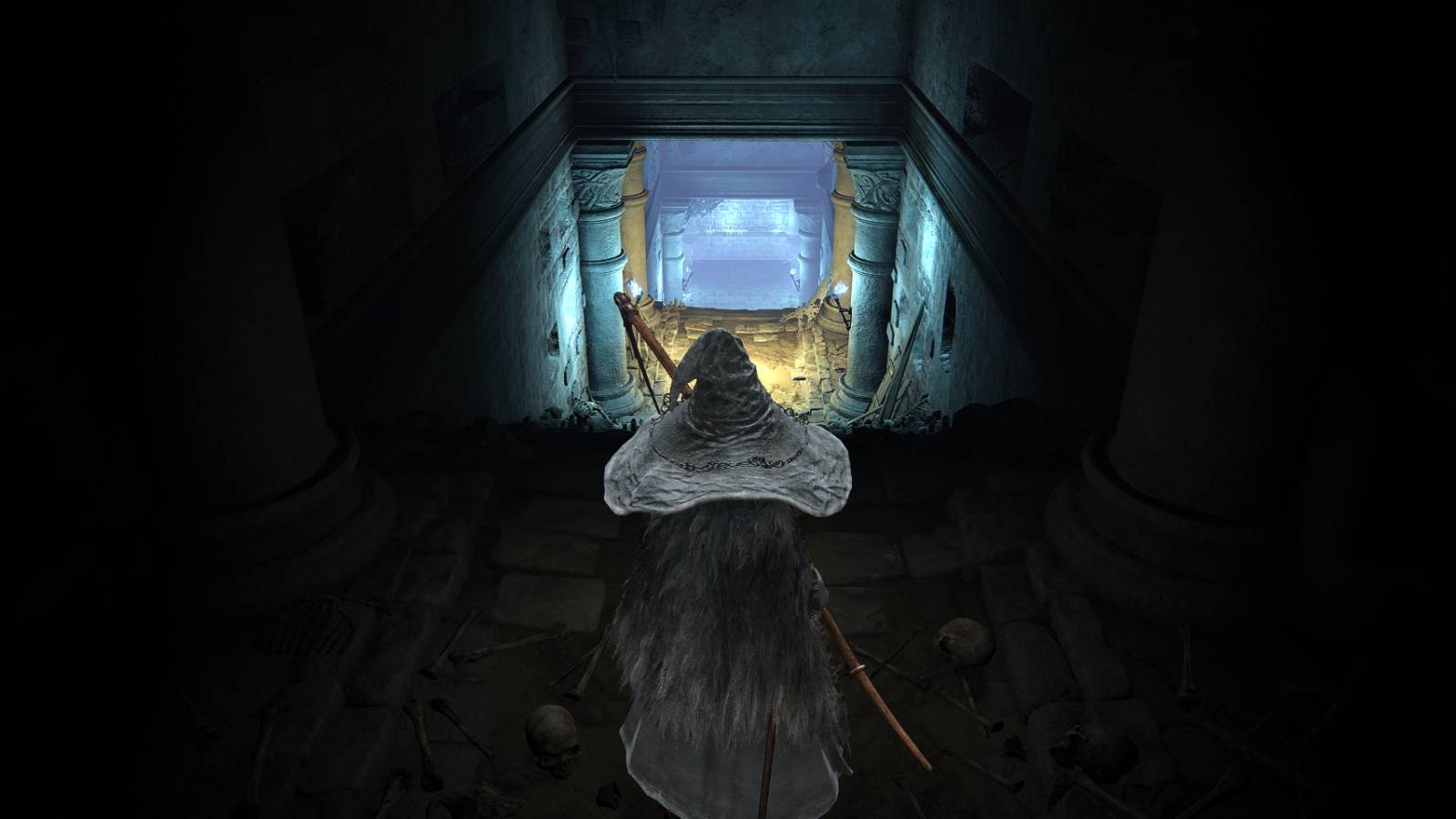 Cliffbottom Catacombs entrance in Elden Ring