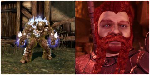 Split image of Shale and Oghren.