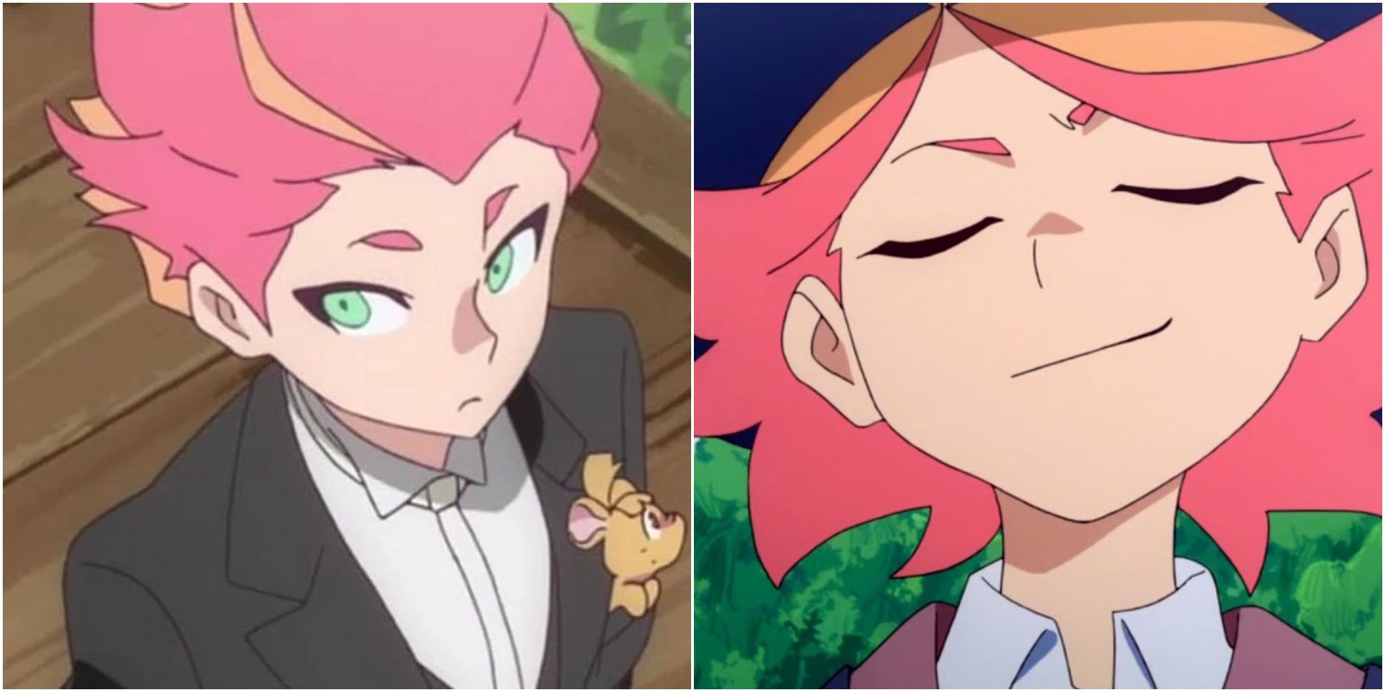 Collage of Amanda O'Neil from Little Witch Academia