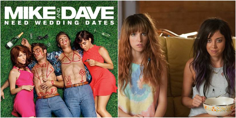 Collage of Aubrey Plaza in Mike and Dave Need Wedding Dates