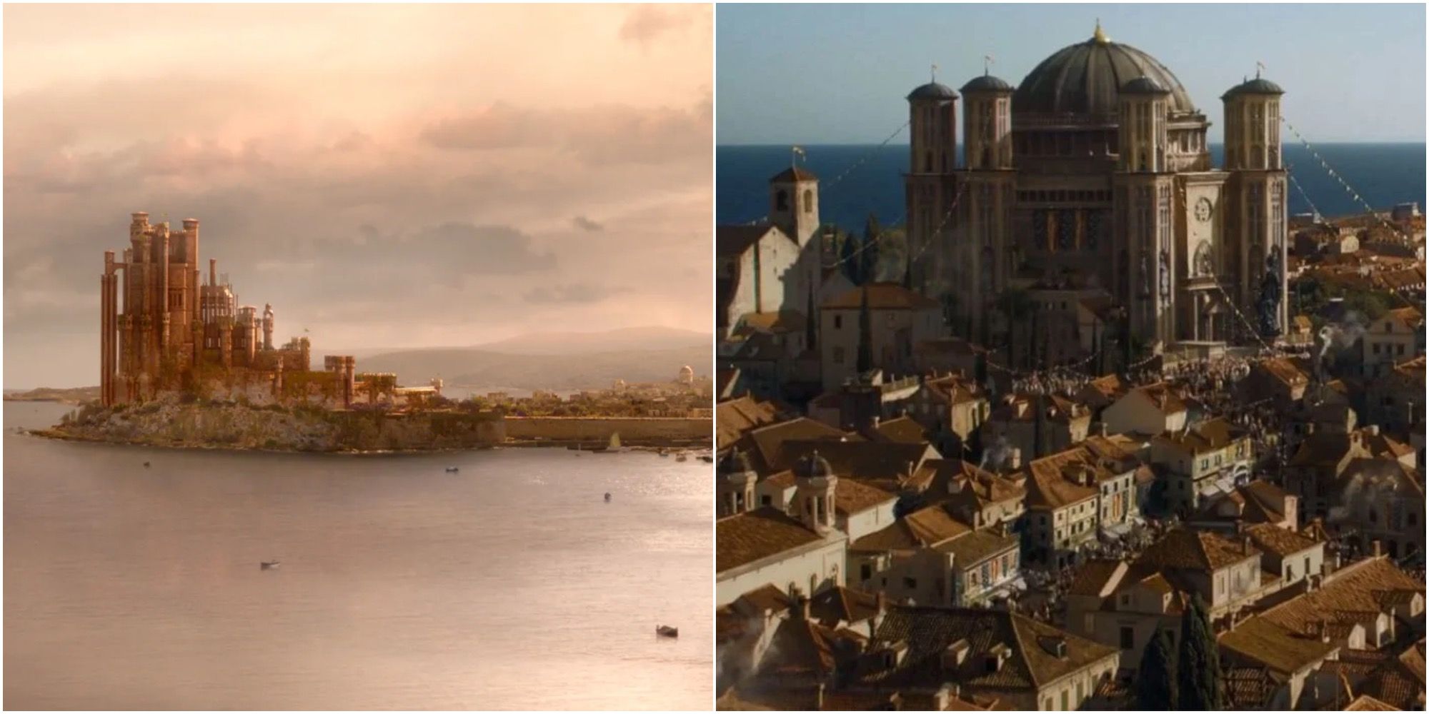 Collage of Game of Thrones Filming Locations Westeros King's Landing