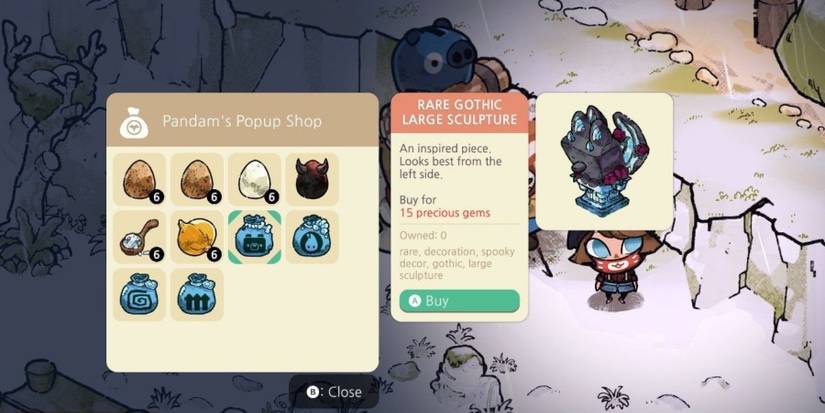 Cozy Grove Pandam's shop