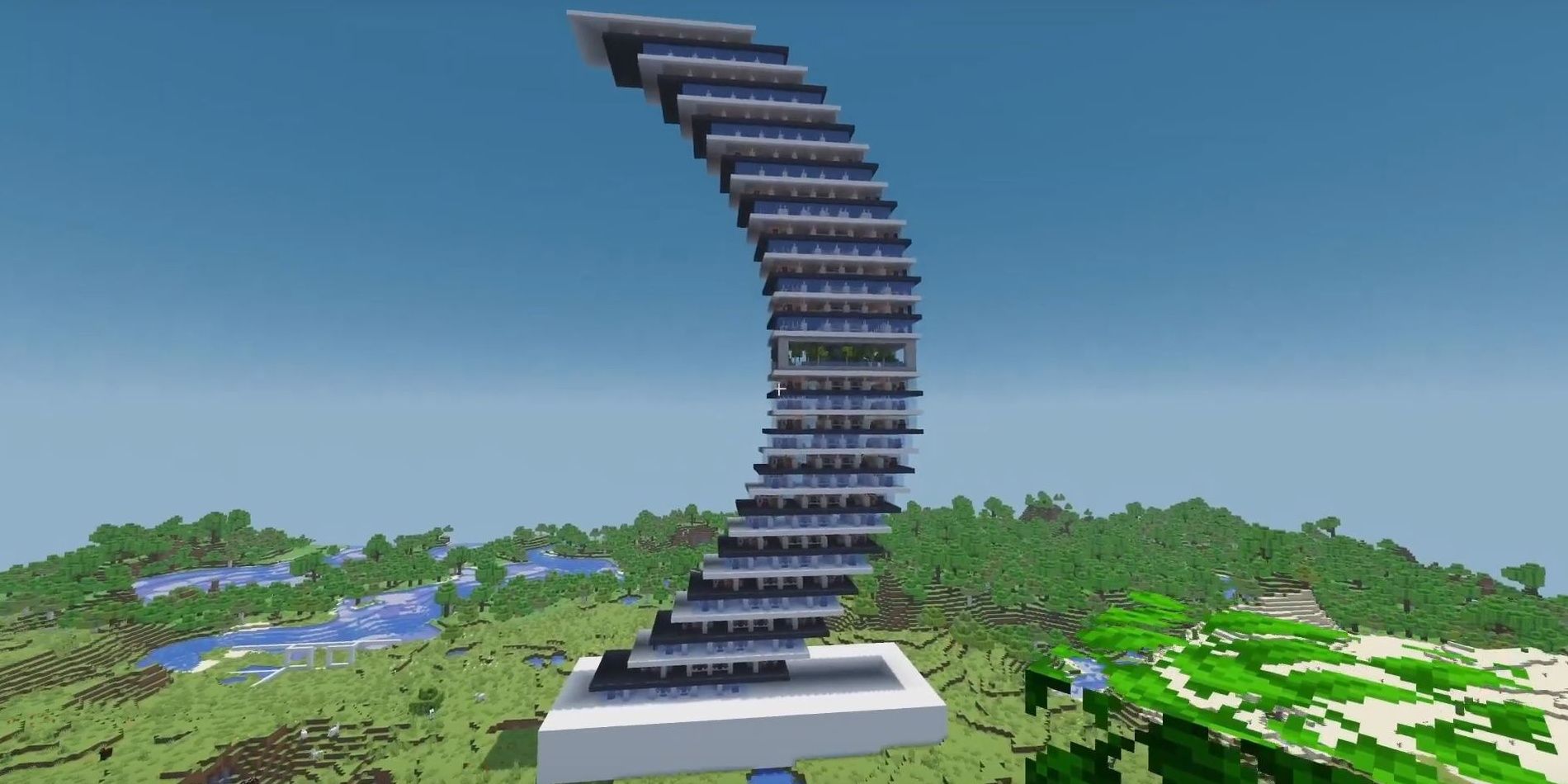 Minecraft Curved Skyscraper