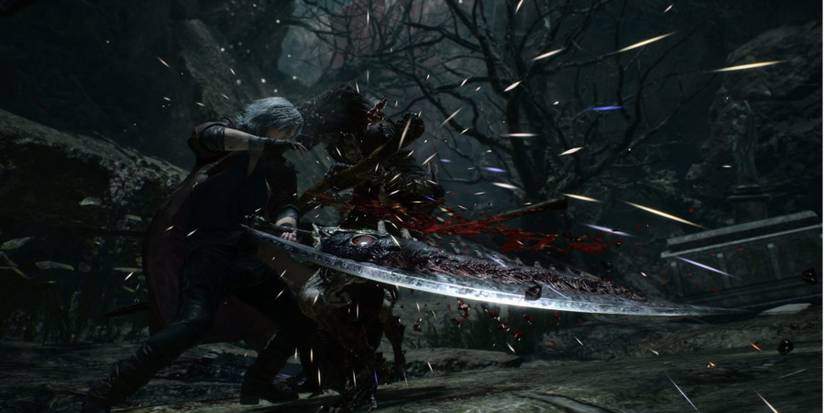 Dante doing a brutal slash