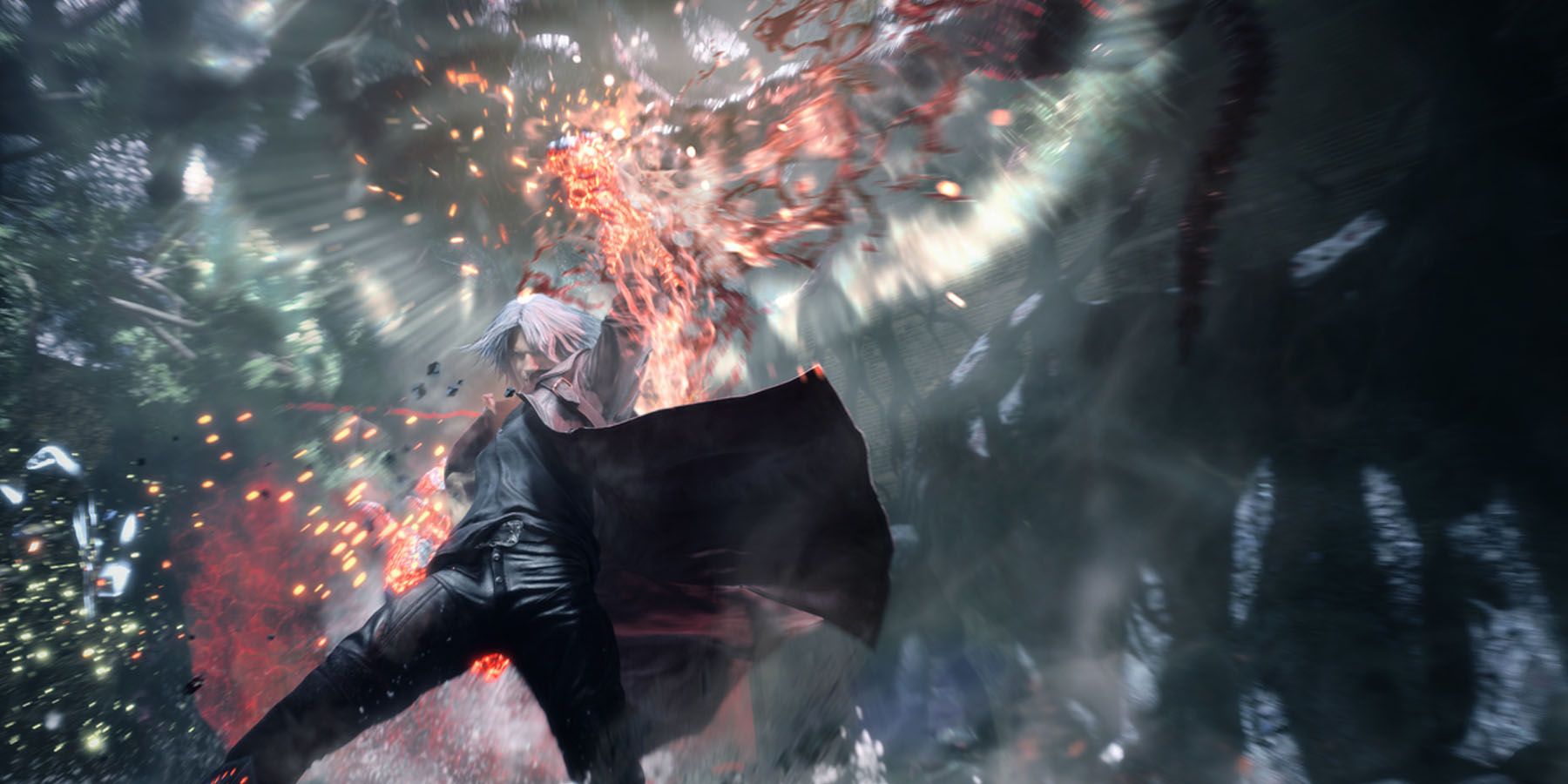 Dante using Million Stab with his sword