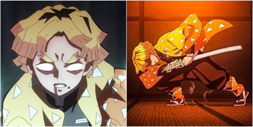 Demon Slayer Zenitsu Agaisnt Tongue Demon