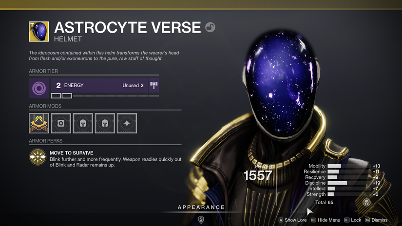 Destiny 2 Astrocyte Verse Helmet