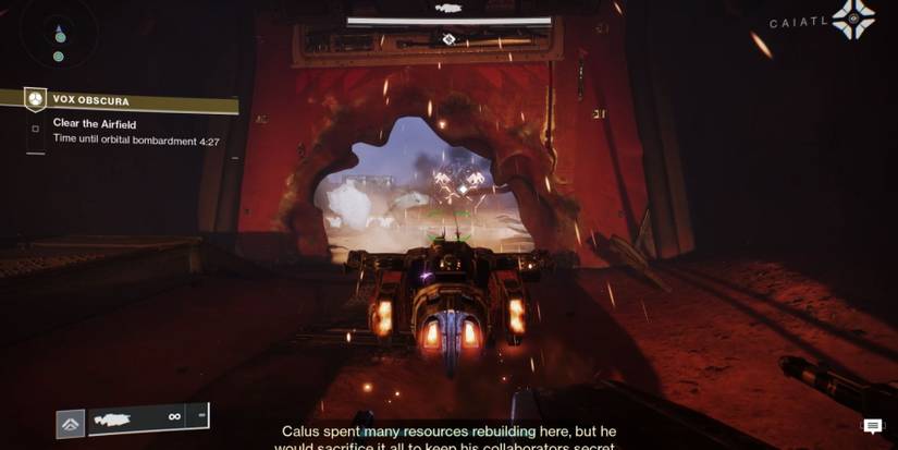 Destiny 2 Breaking Out Of Hangar In Vox Obscura