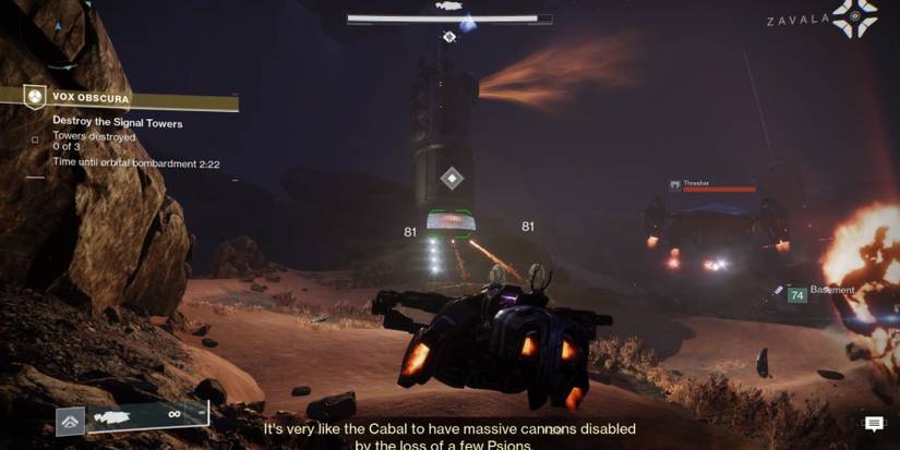 Destiny 2 Destroying The Signal Towers In Vox Obscura