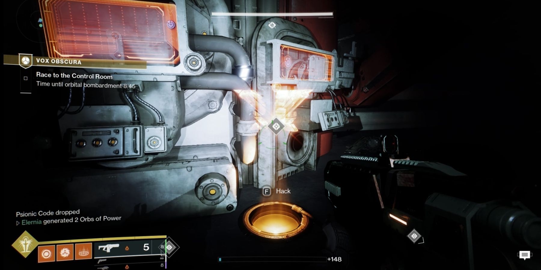 Destiny 2 Hacking The Control Room Door In Vox Obscura