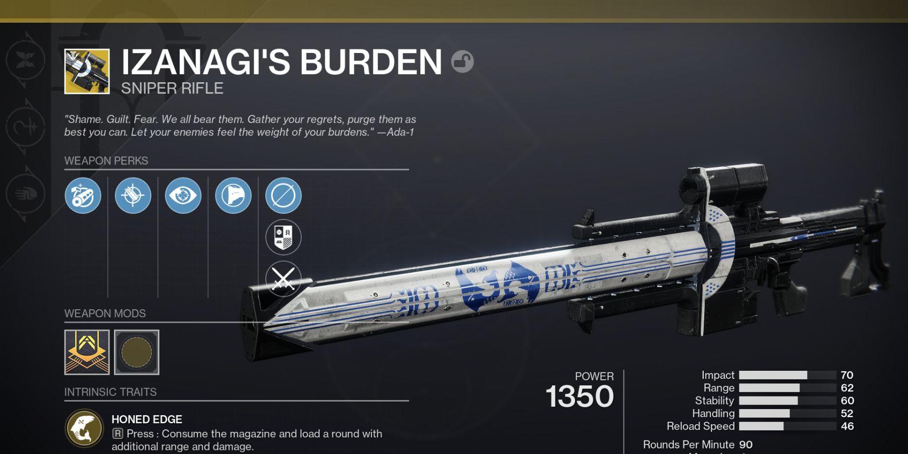 Destiny 2 Izanagi's Burden