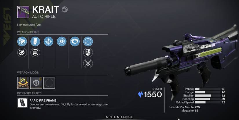 Destiny 2 Krait Auto Rifle