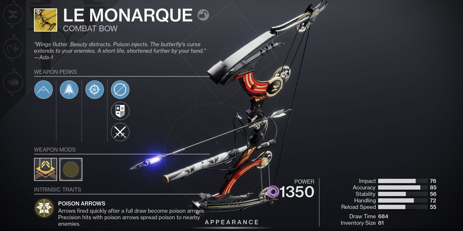 Destiny 2 Le Monarque Exotic Combat Bow