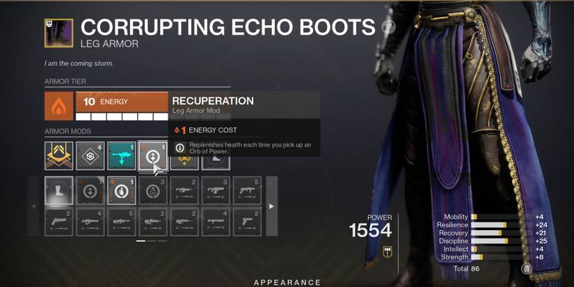 Destiny 2 Recuperation Orb Of Power Mod