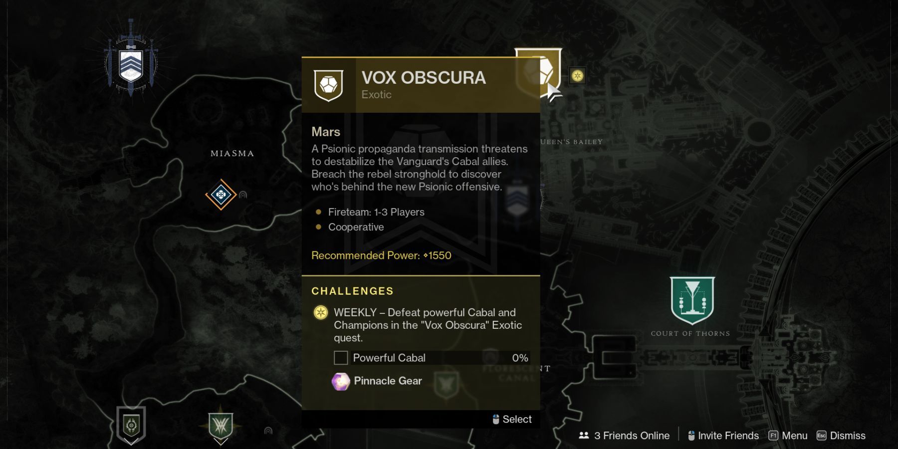 Destiny 2 Vox Obscura Mission