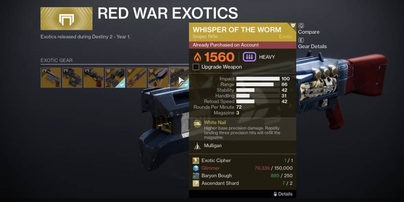 Destiny 2 Whisper of the Worm At The Monument To Lost Lights