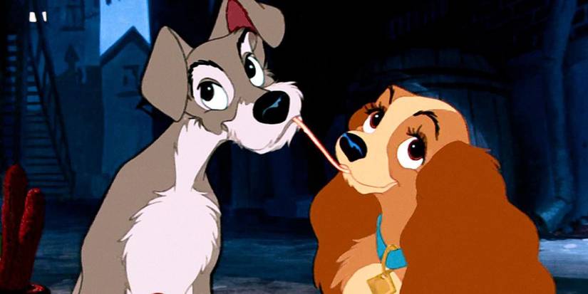 Dog Movie Lady And The Tramp spaghetti scene