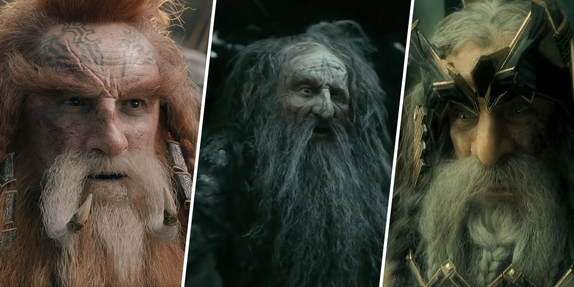 Dain Ironfoot, Thrain, and Thror the Dwarf Lords from Lord of the Rings and The Hobbit