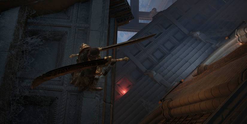 Elden Ring Dropping a Rainbow Stone off a ledge