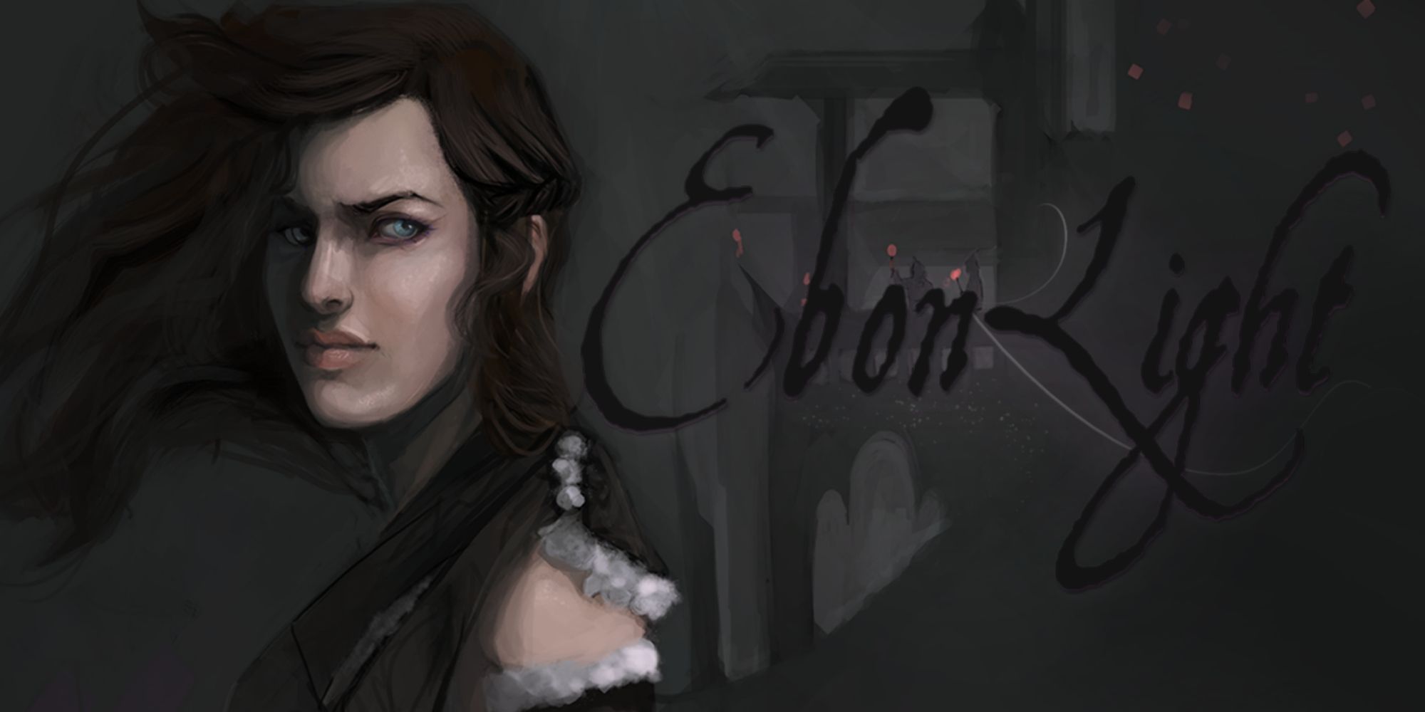 The main character of Ebon Light in a dark city