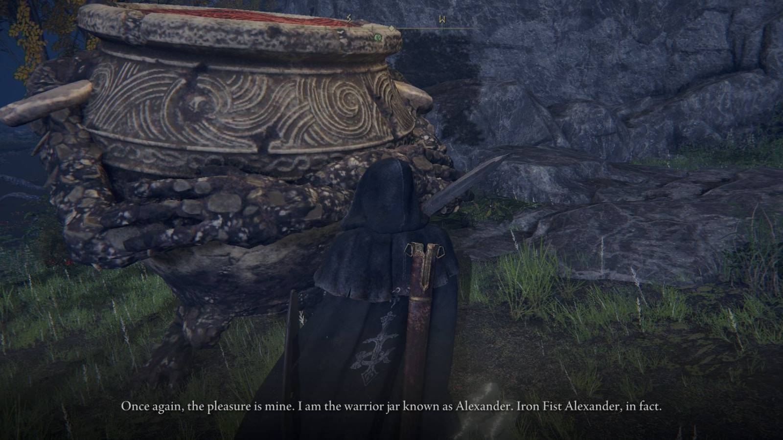 Elden Ring Alexander Iron Fist NPC Location Introductions NPC Dialogue