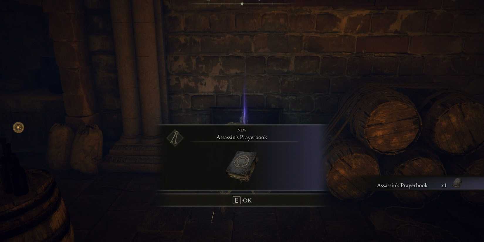 Elden Ring Assassin's Prayerbook
