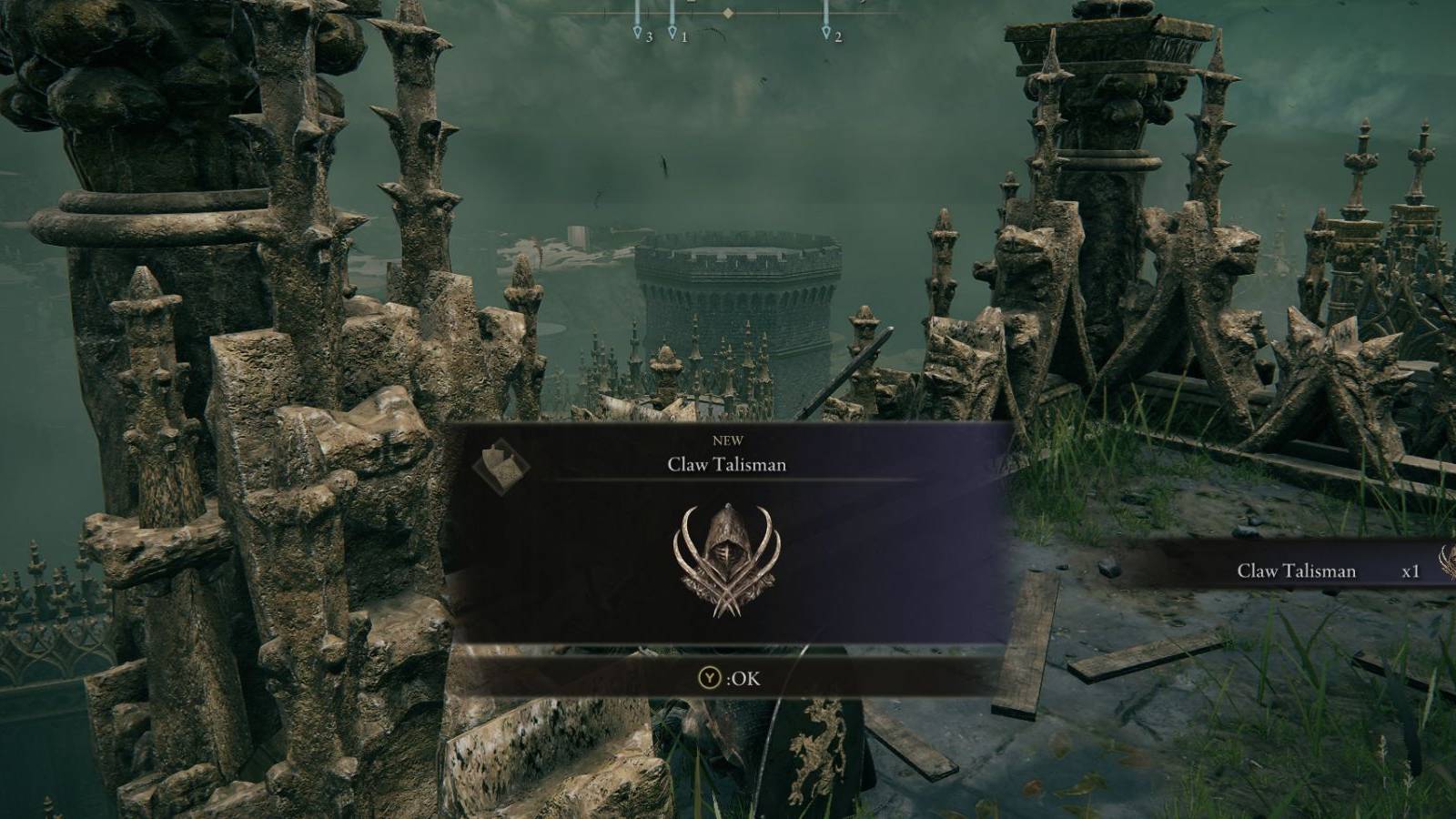 Elden Ring Claw Talisman Guide Pickup Notification Stormveil Castle