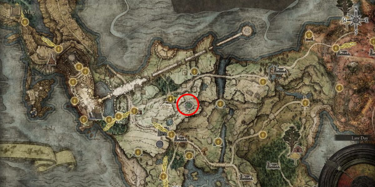 Elden Ring Deathbird Boss Guide Limgrave Exact Location World Map