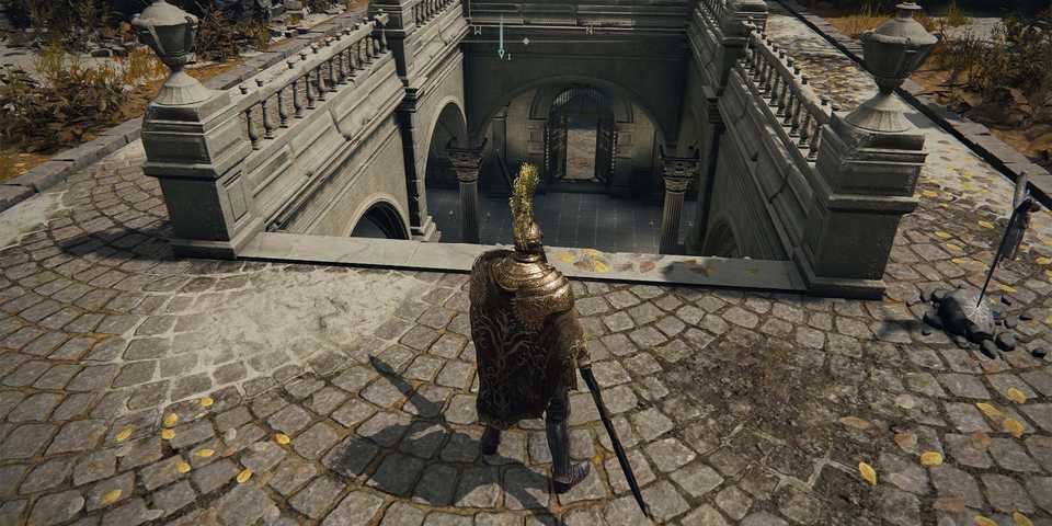 Elden Ring Down Through Door Staircase