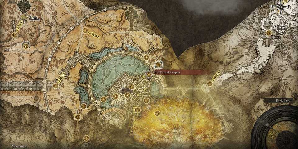 Elden Ring East Capital Rampart Site Of Grace