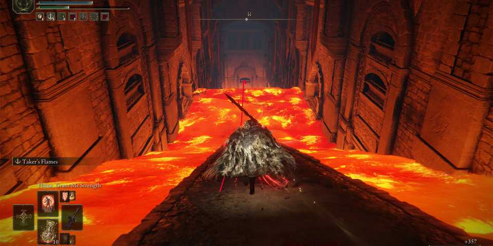Elden Ring Gelmir Hero Down Into Lava Ringed Finger