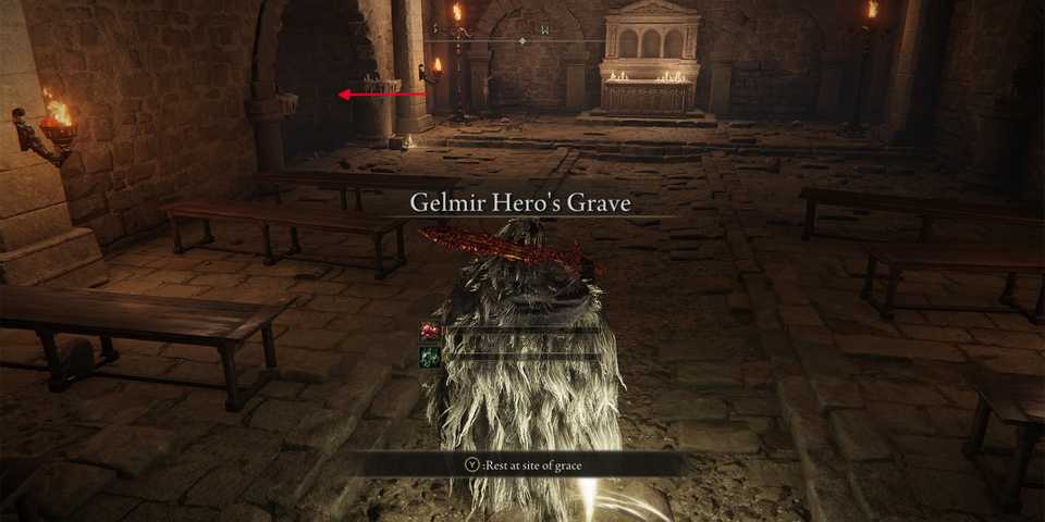 Elden Ring Gelmir Heros Grave Entrance Left