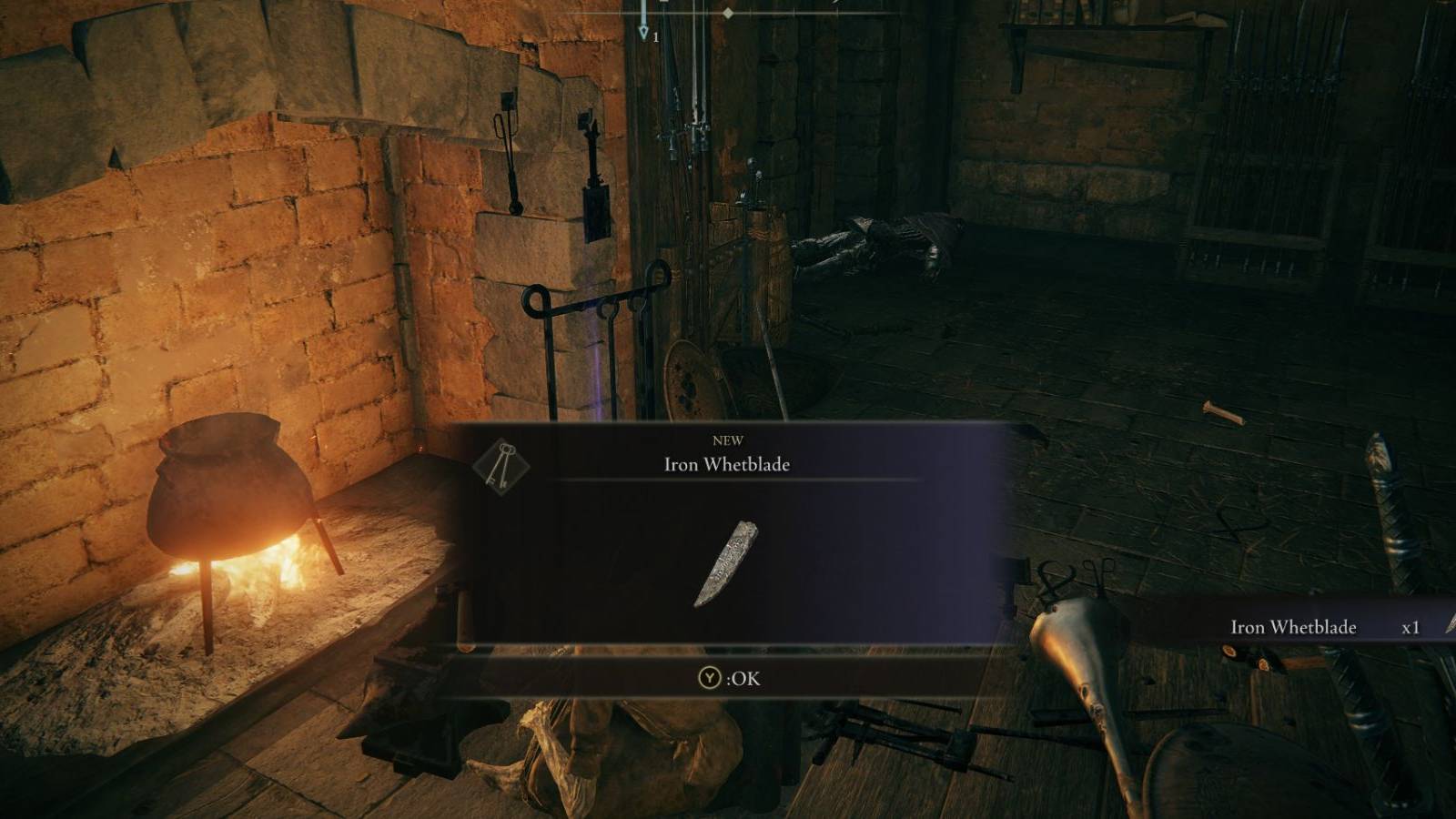 Elden Ring Iron Whetblade Guide Pickup Notification Stormveil Castle
