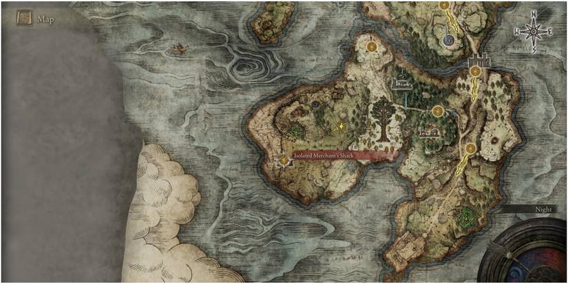 Elden Ring Isolated Merchants Shack location
