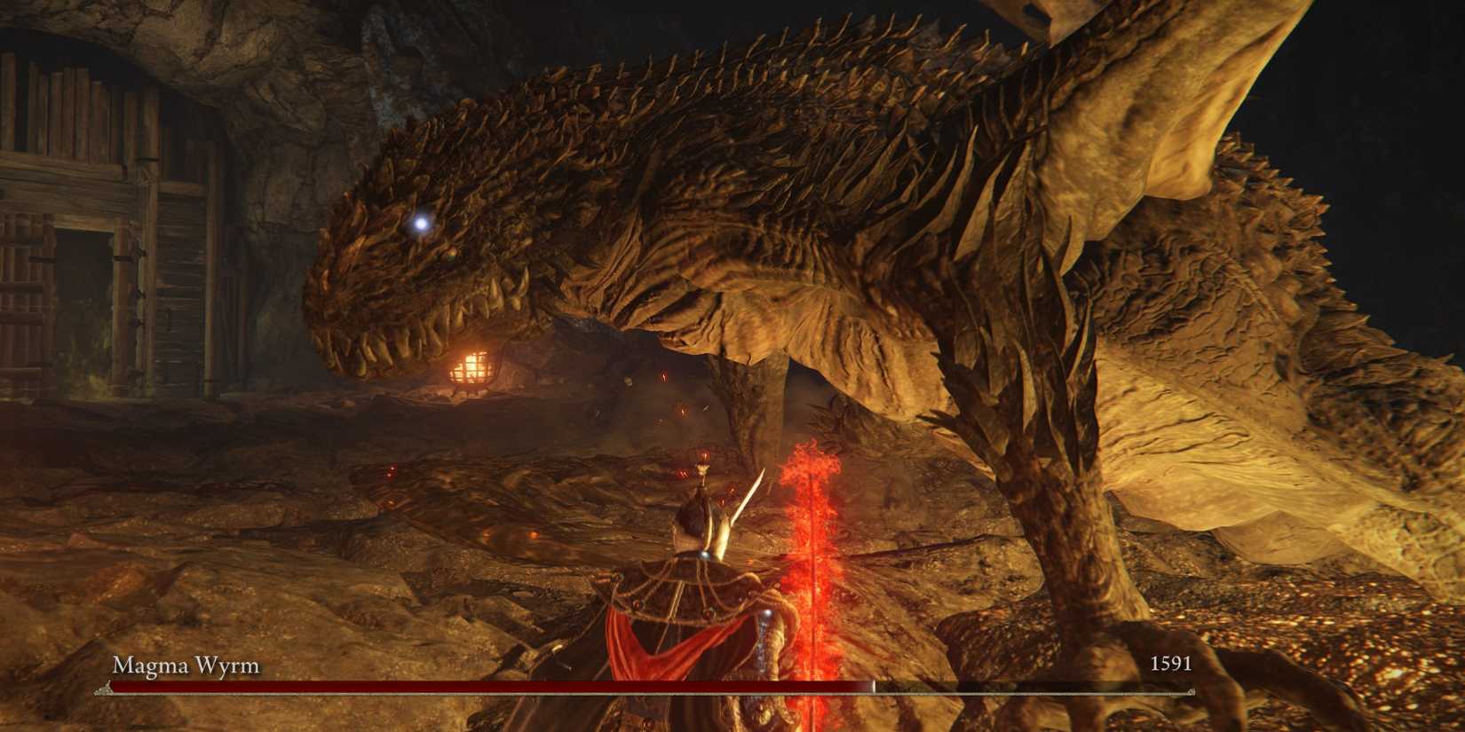 Elden Ring Magma Wyrm Close