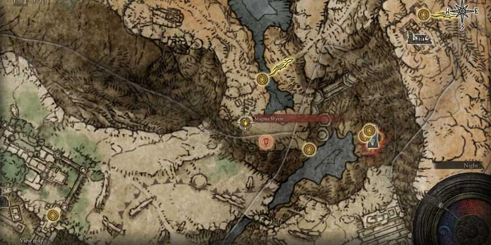 Elden Ring Magma Wyrm Makar Waypoint
