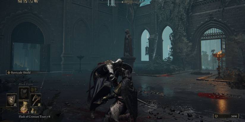 Elden Ring Moongrum Carian Knight NPC Backstab Riposte Parry