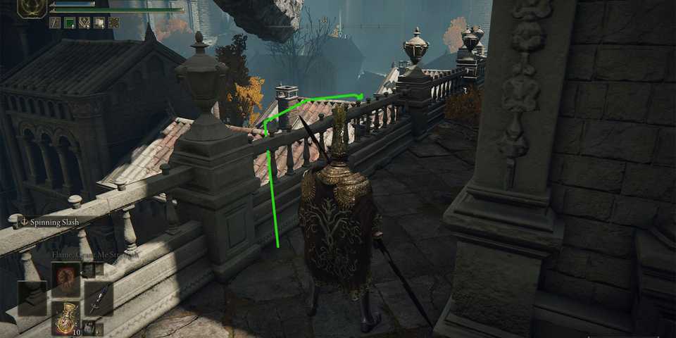 Elden Ring Over Bannister Towards Well