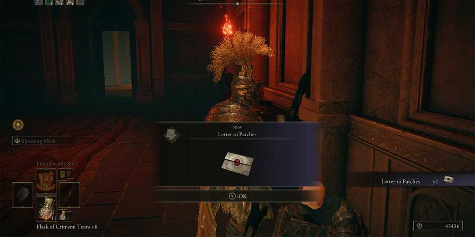 Elden Ring Patches Letter Inventory