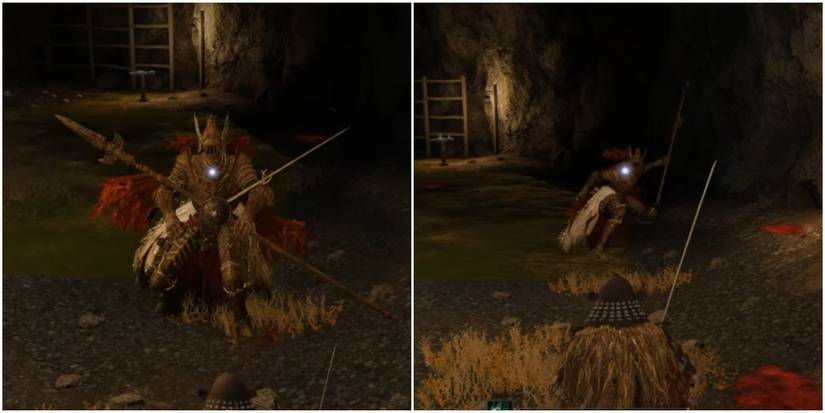 Elden Ring Split Image Cleanrot Knight Moves
