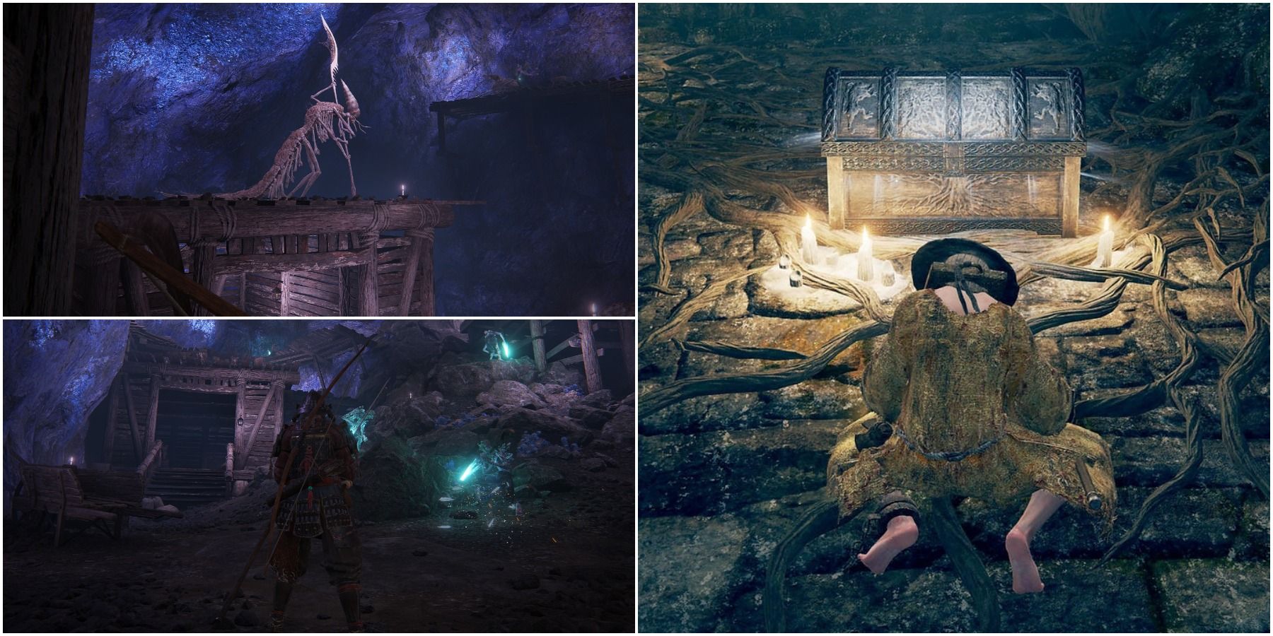 Elden Ring Split Image How To Escape From The Sellia Crystal Tunnel