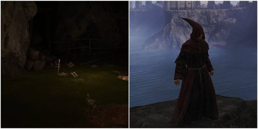 Elden Ring Split Image Sage Armor Set Sixth Step