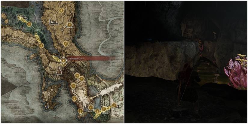 Elden Ring Split Image Stillwater Cave